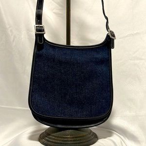Coach Blue Denim Crossbody Adjustable Strap
